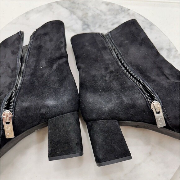 AGL Mimma Ankle Boots Size 7.5 Black Suede Pointed Toe Shoes - Picture 6 of 9